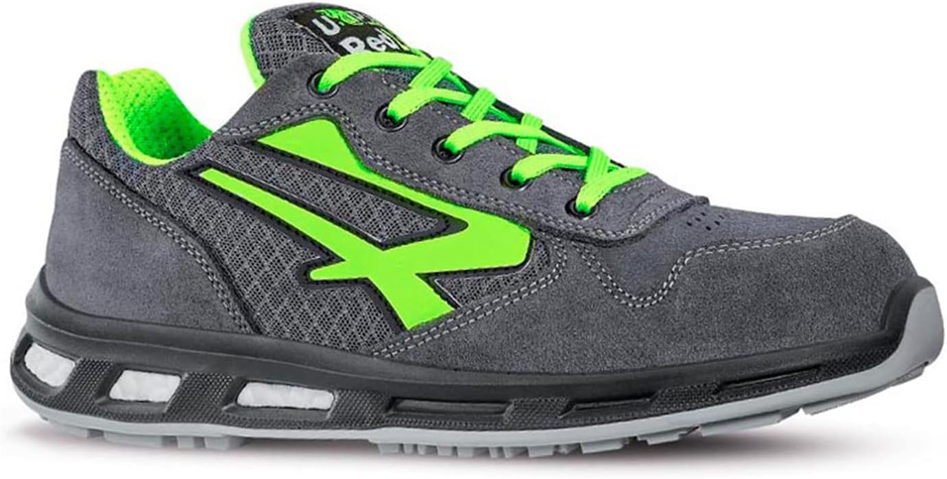 u-power Rl20036 Scarpe Antinfortunistiche Da Lavoro Antiperforazione Puntale In Alluminio E Lamina Antiperforazione Classe S1p Src Colore Grigio Taglia 42 - Rl20036 Redlion Point