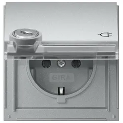 Gira, Steckdose, 456965 SCHUKO KD Schloss gleich + B