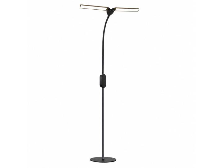 Lampadaire en fer aluminium noir 44x22x158cm