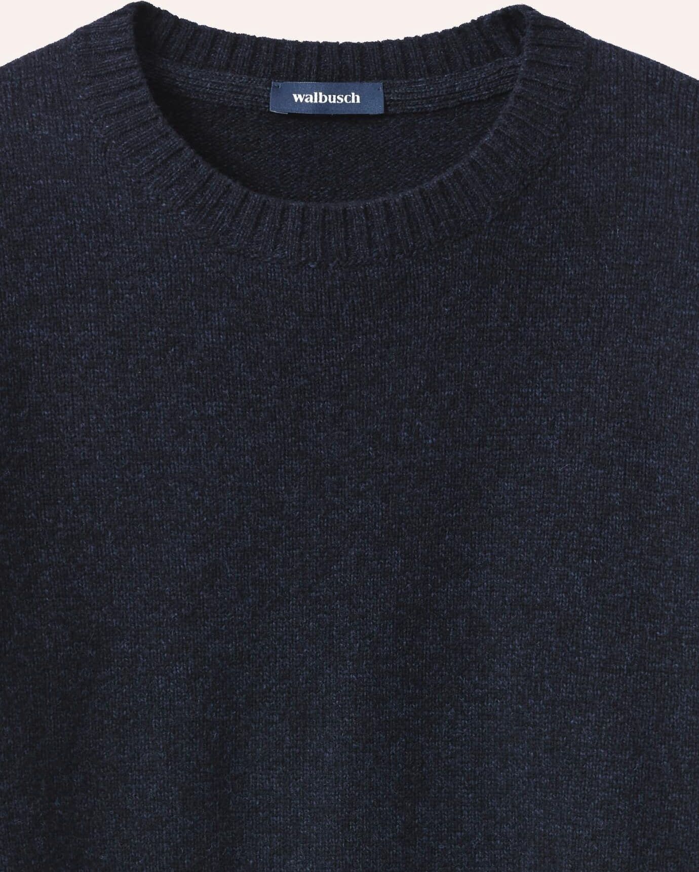 Walbusch Lammwoll-Pullover Nahtlos, , Farbe Blau, 48, reine, feinste Lammwolle nahtlos in Italien gestrickt Herren