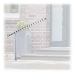 relaxdays Treppengeländer mit 1 Pfosten 80 x 150 cm