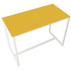 easyDesk Stehtisch für Besprechungen gelb, 114x110x75 cm