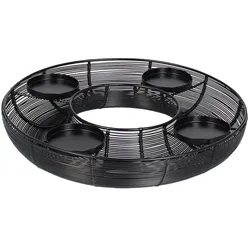 Kranz Brova schwarz 38cm