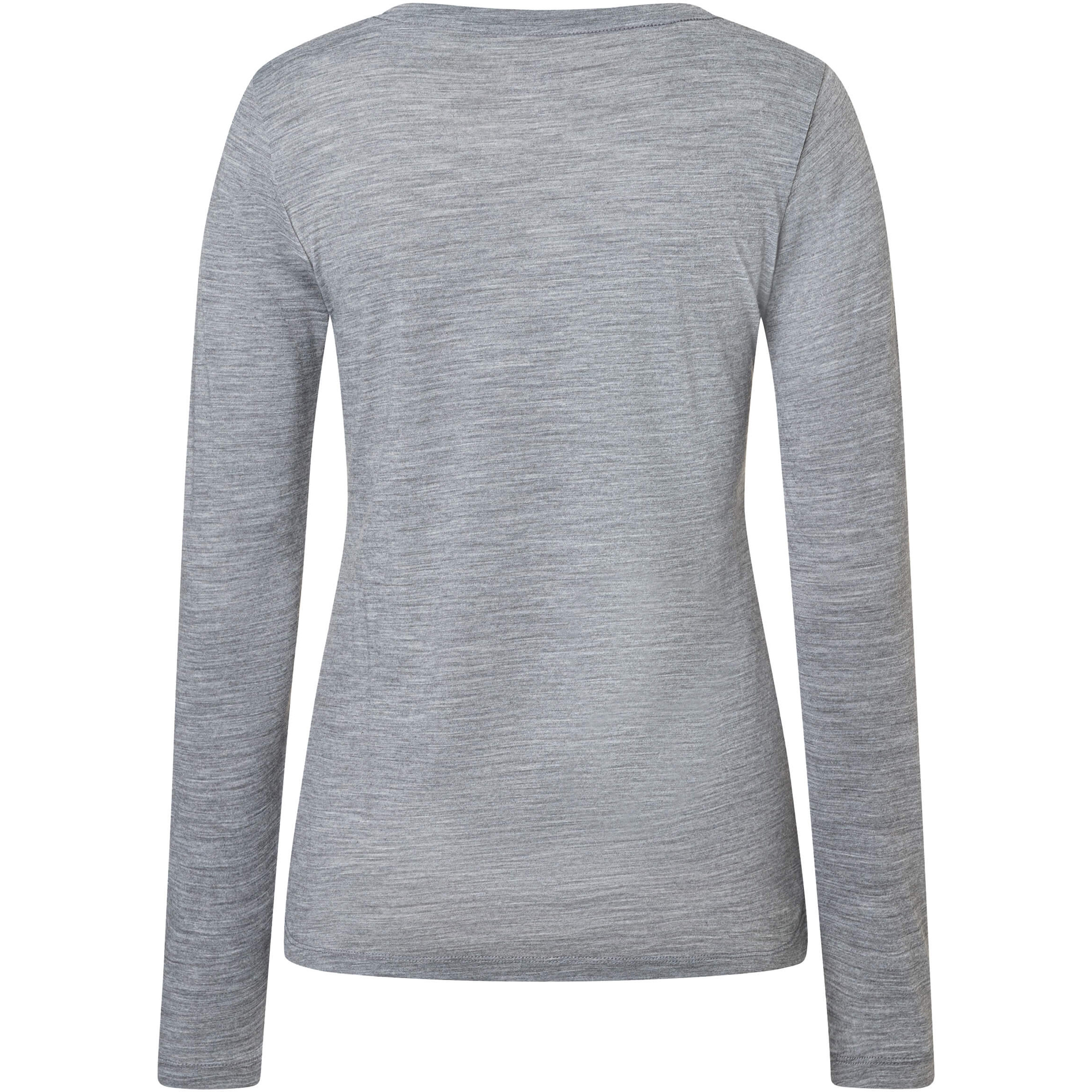 Super.Natural Apres Ski Damen Longsleeves Merino grau Größe L Trekking Hautfreundlich Merinowolle