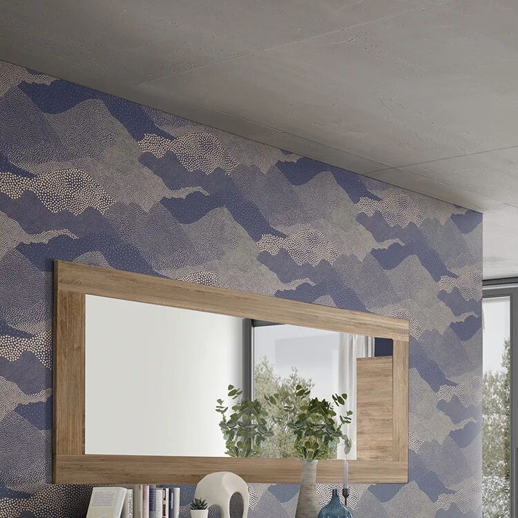 garneroarredamenti Specchiera 170x75cm rettangolare rovere scuro Alvarez