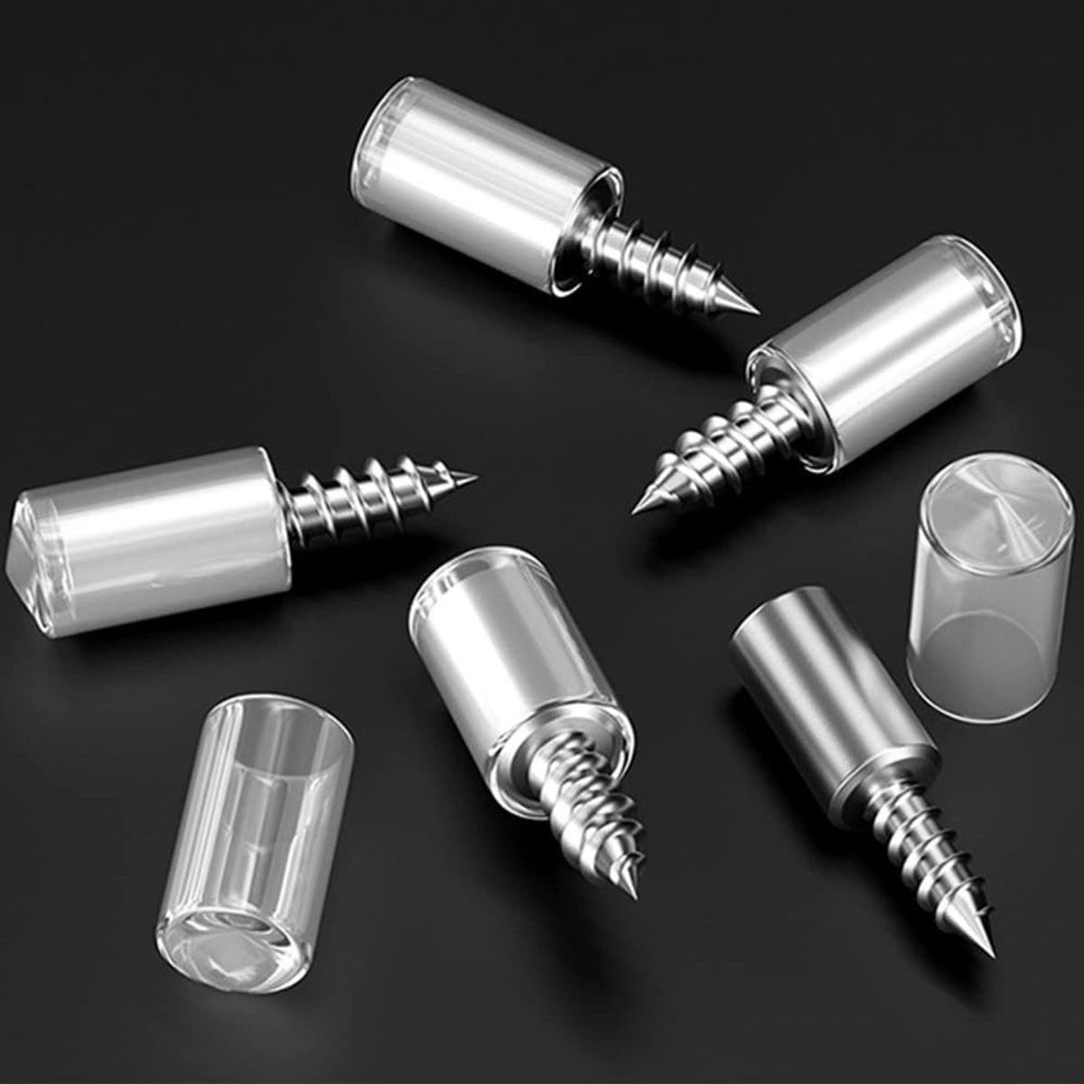 Dailygoods 20 stuks zelftappende schroeven van koudgewalst staal voor plankdragers en kastbeugels