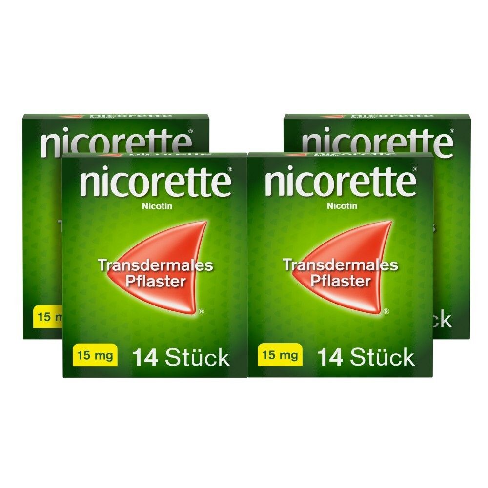 Nicorette TX Pflaster 15 mg x4 4x14 St transdermal
