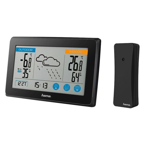 Hama Wetterstation Touch schwarz 186314