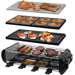 Syntrox Germany Raclette-Grill Set Liestal mit Wechselplatten