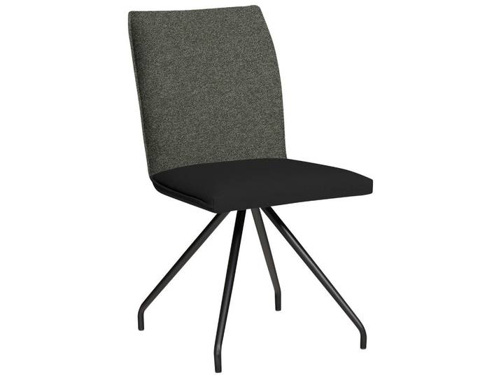 Moderano Stuhl, Anthrazit, Schwarz, Metall, Rundrohr, 49x91x60 cm, Esszimmer, Stühle, Esszimmerstühle, Vierfußstühle