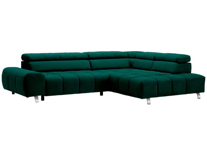 Hom´in Ecksofa TAIFUN, grün, Samt