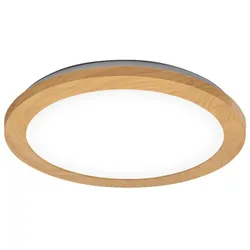 OSRAM Bad LED Deckenleuchte Orbis Disc 30CM 22W Click CCT IP44 Wood Decor- mit umschaltbarer Farbtemperatur