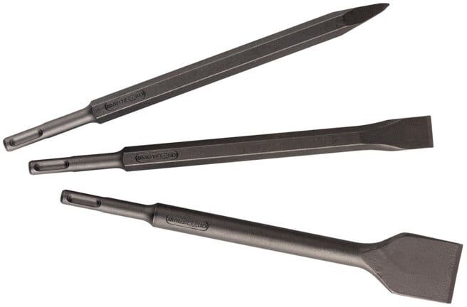 Jeu de burins SDS-plus, 3 pièces metabo (630478000)