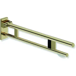HEWI System 900 Mobiler Stützklappgriff Duo, Design A, Edelstahl, PVD, 900 mm Ausladung