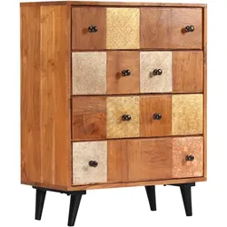 vidaXL Kommode 60x30x75 cm Massivholz Akazie