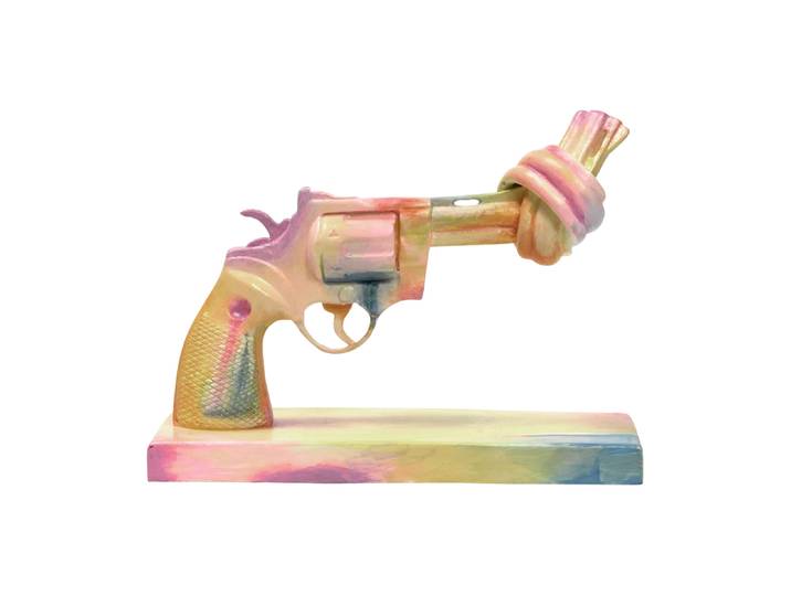 Non Violence Acne for Peace sculpture 40 cm Multi