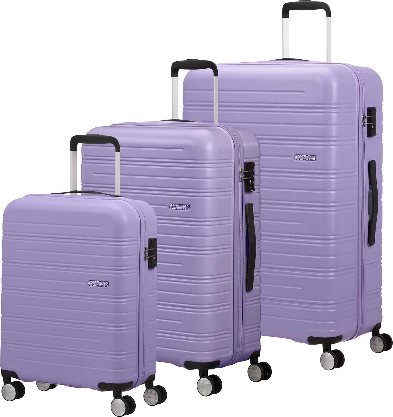 American Tourister Trolley High Turn 3 PC Set A Matt Lavender flieder 77cm