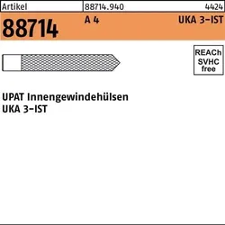 Innengewindehülse R 88714 UKA IST M10 A 4 10 Stück UPAT