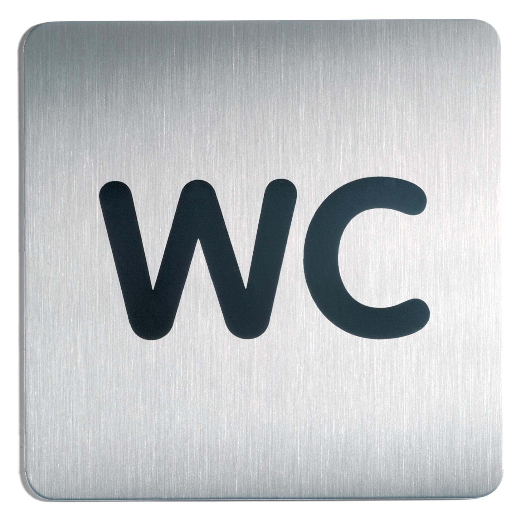 Durable Piktogramm "WC" quadratisch 15,0 x 15,0 cm (495723)