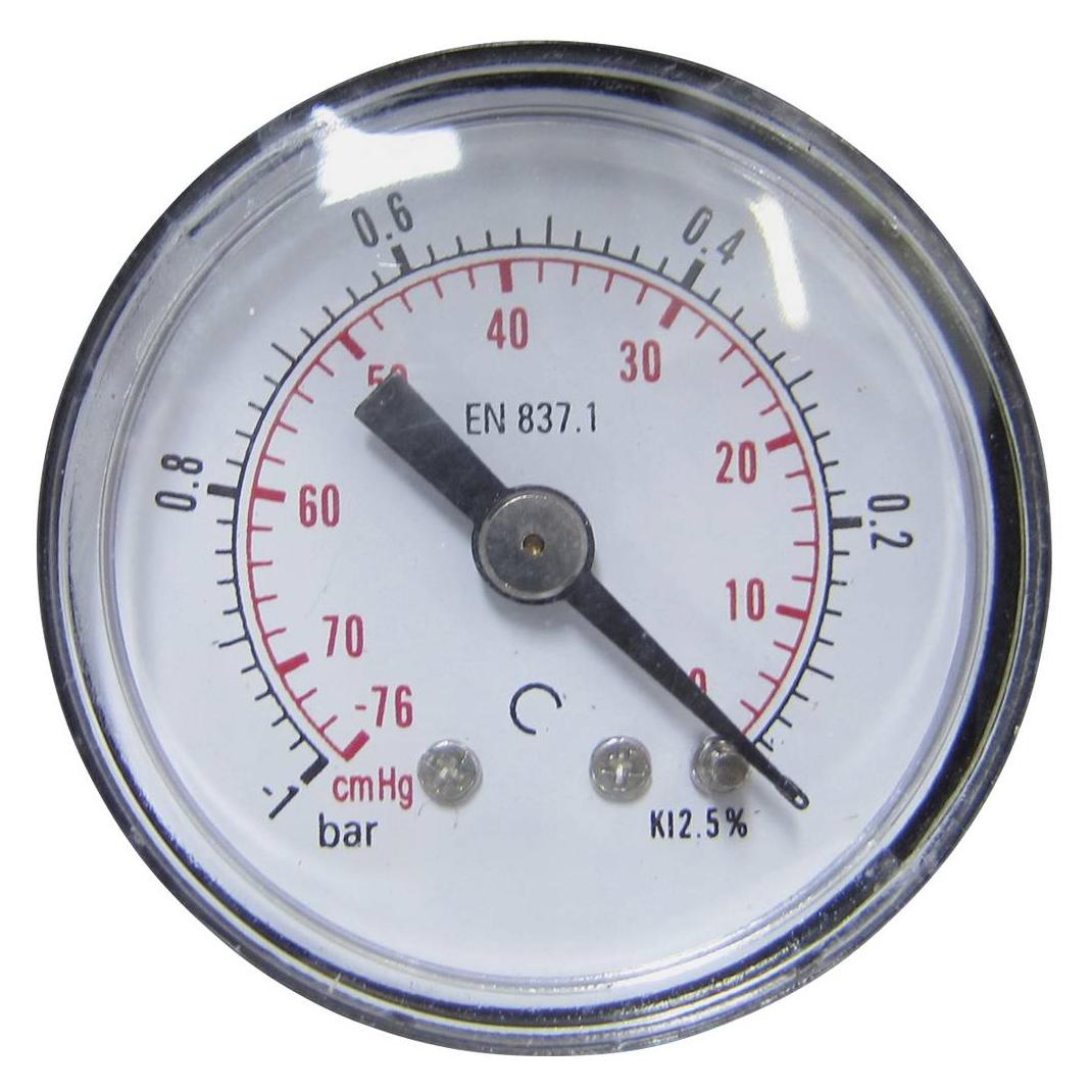 ICH Manometer 306.40.-1 Anschluss (Manometer): Rückseite -1 bis 0 bar Aussengewi (306.40.-1)