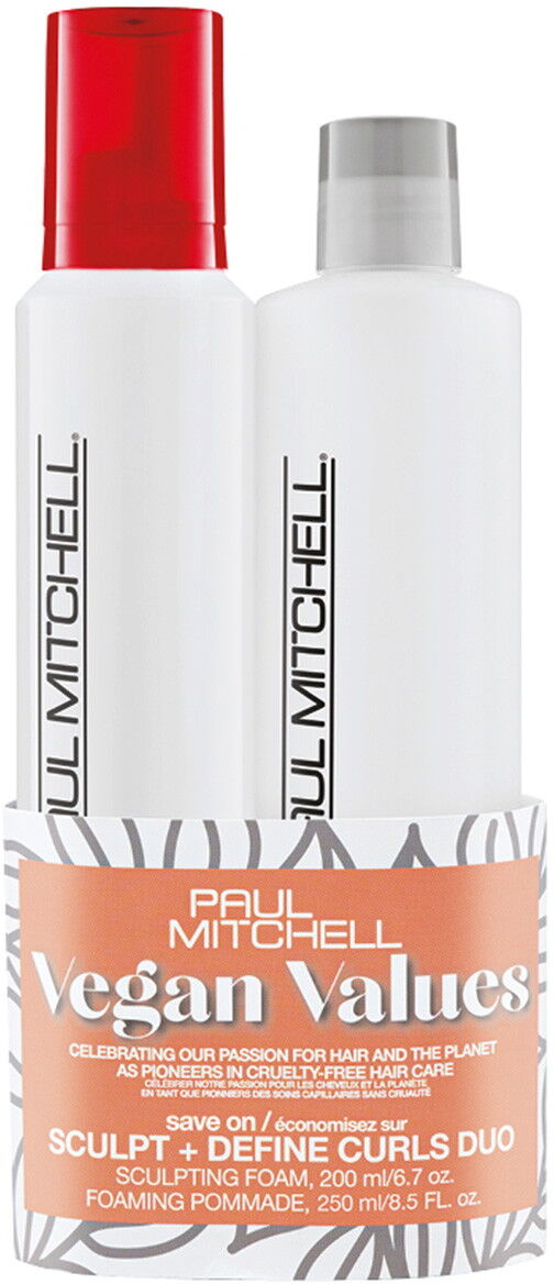450ml Paul Mitchell Save On Vegan Value Sculpt + Define Curls Duo (Foam 200ml + Pommade 250ml)