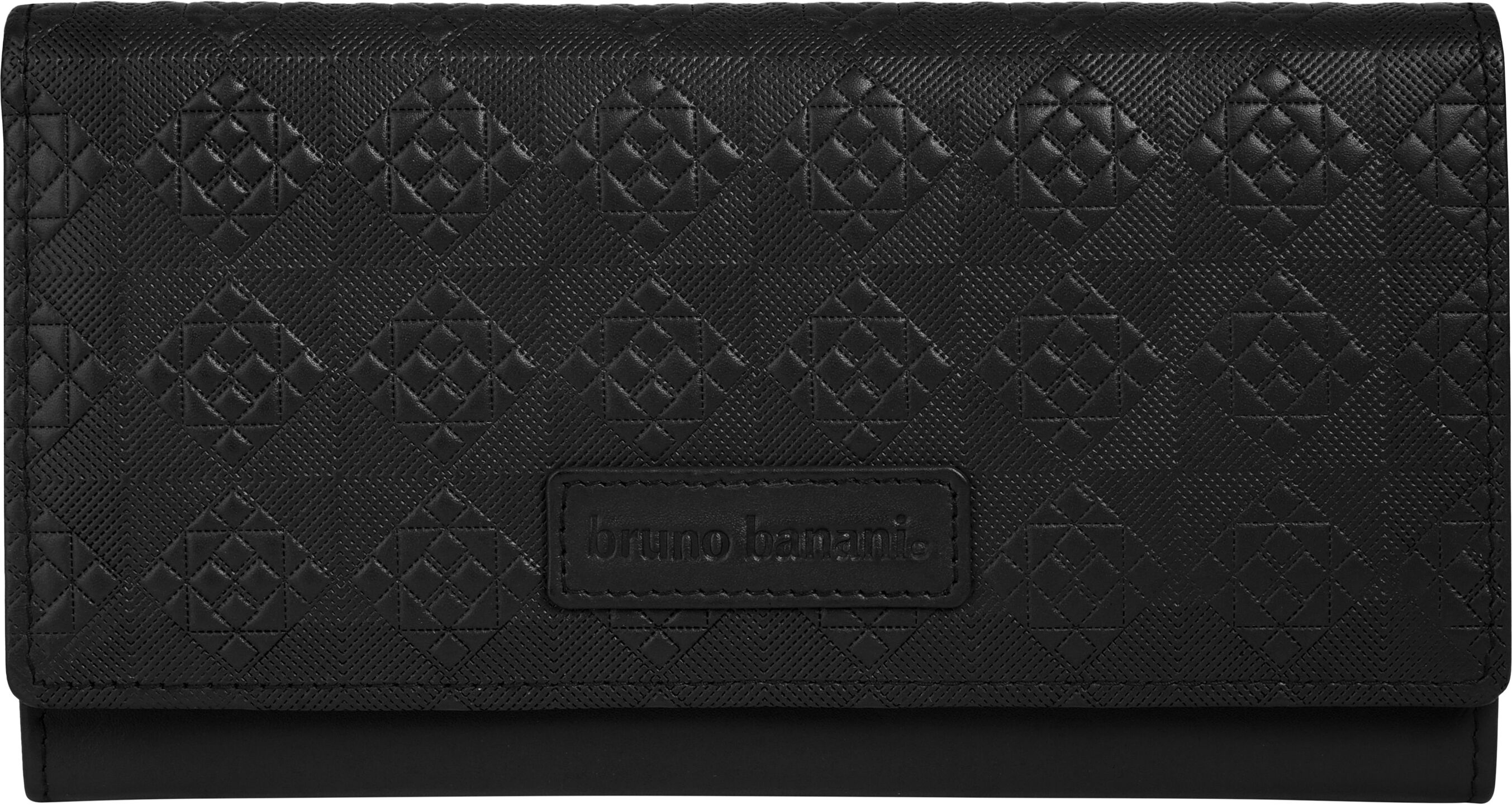 Geldbörse BRUNO BANANI "BRUNO BANANI Damen echt Leder", Damen, schwarz, Leder, Kleinlederwaren Geldbörse, echt Leder