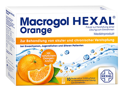 Hexal AG MACROGOL HEXAL Orange Plv.z.Her.e.Lsg.z.Einn.Btl. 10 st 11553699