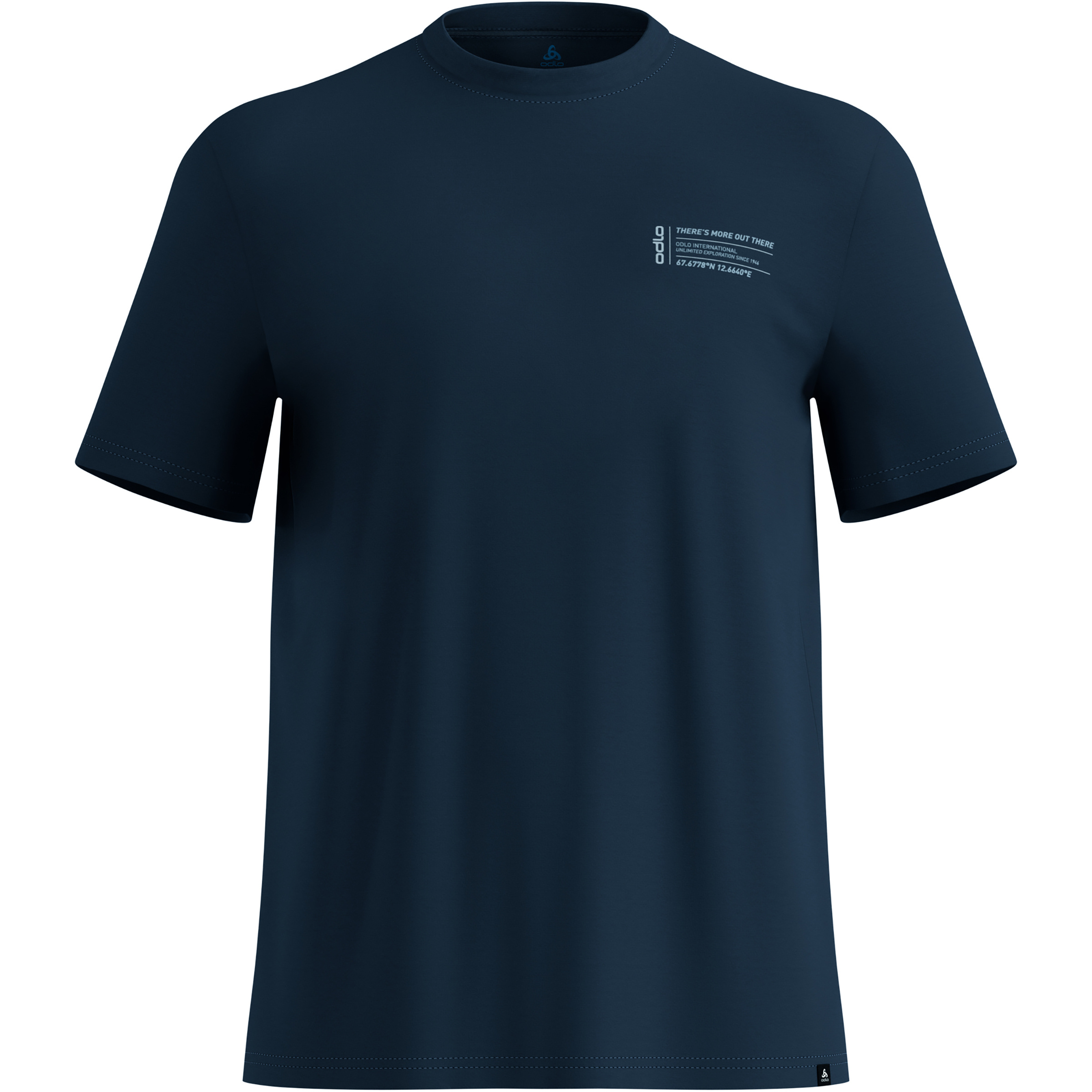 Odlo Cotton Blend Unlimited Herren T-Shirts blau Größe S Trekking Hautfreundlich