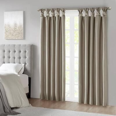 Kodotan sofa "Twist Tab Total Blackout Window Curtain Panel Champagne 50x95"" Blackout"