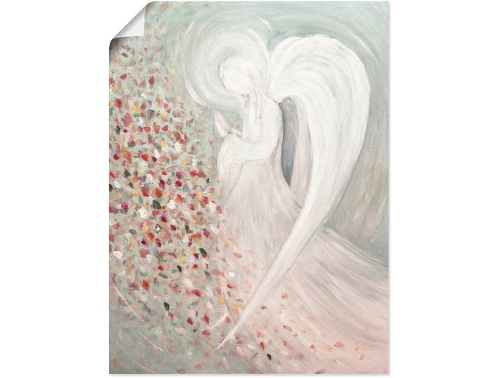 Wandbild ARTLAND Engelbild I , weiss (farbe bild(er): weiß), B:45cm H:60cm, Bilder, Wandbild, als Leinwandbild, Poster in verschied. Grössen