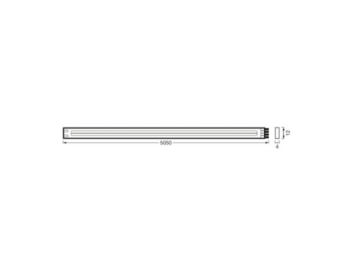 LEDVANCE Flex COB LED-Strip IP44 3.000K, 5,05m, weiß / opal, für Badezimmer, Kunststoff