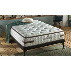 Bellona Luxus Kollagen Linen Matratze – 34 cm hoch, beidseitig nutzbar, Komfort-Pocket-Federkern H3 bis 120 kg