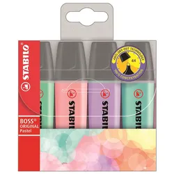 STABILO BOSS ORIGINAL Pastel Textmarker farbsortiert
