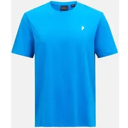 PEAK PERFORMANCE Herren Shirt M Explore Graphic Tee-BRILLIANT BLUE, Größe L in Blau Blau