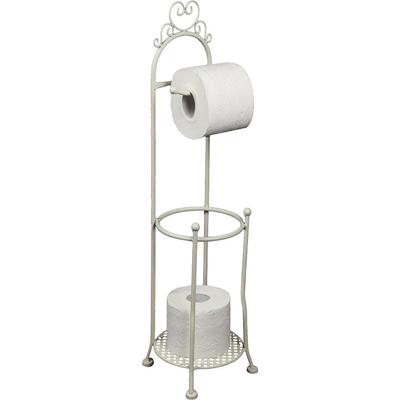 Toilettenpapierhalter AMBIENTE HAUS, weiß, Metall, Toilettenpapierhalter, Höhe 70 cm
