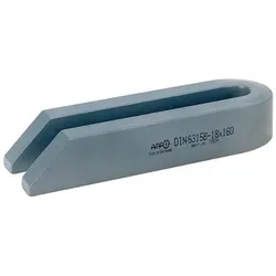 Amf, Zubehör Maschine, Gabelspanneisen DIN 6315B Schlitzbreite 33 mm Länge 250 mm für Spannschraube M30