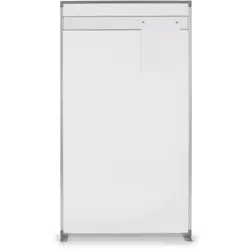 Magnetoplan Raumteiler Trennwand mit Acryloberfläche - 180x100x50cm (BxHxT) - Magnetleiste - T-Füße - Halbtransparent
