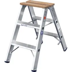 ILLER-LEITER Stufenstehleiter beidseit. 51704
