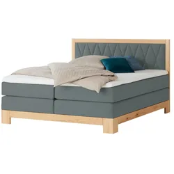 Twist Refresh Boxspringbett teilmassiv Endo ¦ grau ¦ Maße (cm): B: 140 H: 116