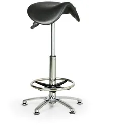 Sattelhocker ohne Rollen RODEO, PU- Schaum, Hoch