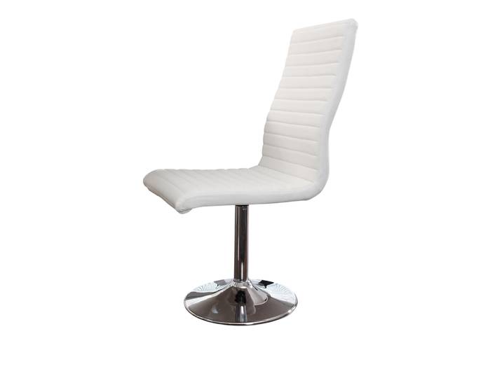 SalesFever Esszimmerstuhl weiß Kunstleder-Optik 4er Set