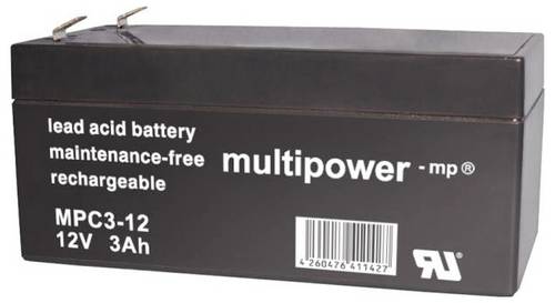 Hückmann Blei-Akku Multipower MP3-12C Pb 12V 3Ah