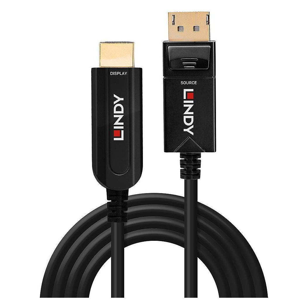 Lindy 38494 Videokabel-Adapter 50 m DisplayPort HDMI Typ A (Standard) Schwarz (50 m) (38494)