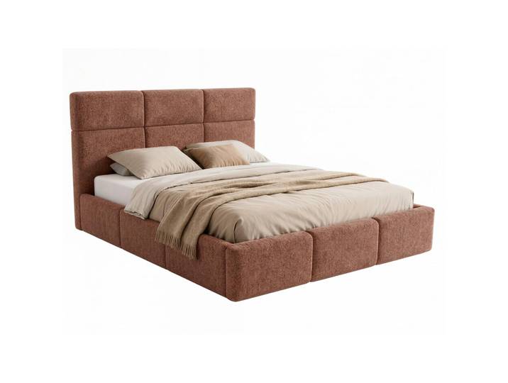 Sofnet Polsterbett Celine, Rosa, Kunststoff, Kiefer, Rechteckig, 140x200 cm, Schlafzimmer, Betten, Polsterbetten