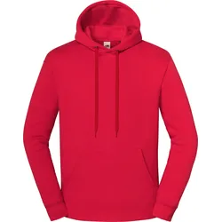 Fruit of the Loom Iconic Premium Hooded Sweat Unisex Hoodie mit CiCLO® Technologie, nachhaltig, rot, S
