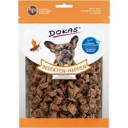 DOKAS Insekten-Happen 100g Hundesnacks Mehlwürmer, Grillen & Karotten 10 x 100 Gramm