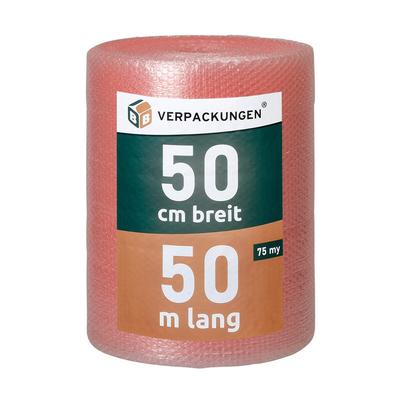 BB-Verpackungen GmbH 4 x Luftpolsterfolie (0,5 x 50 m) 3-lagig 75 my Antistatisch Schutzfolie Noppen Versandfolie Polster Verpacken Knallfolie Transport BB-Verpackungen