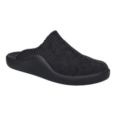 Hausschuh JOSEF SEIBEL "Monaco", Herren, Gr. 46, schwarz, Obermaterial: 100% Synthetik synthetic., Schuhe Hausschuh