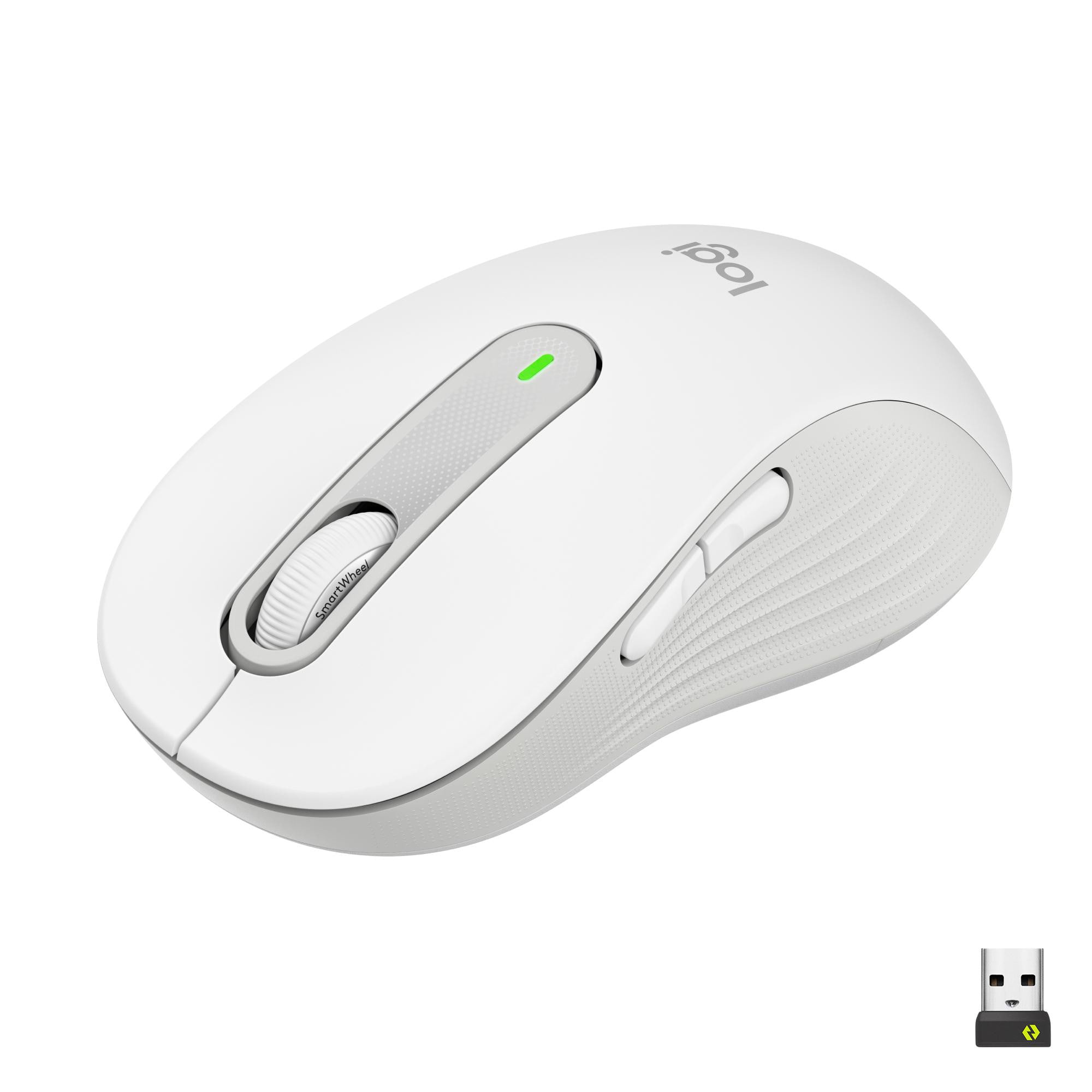 Logitech Signature M650 Pale Grey L (Rechtshändig) - Bluetooth, Logi Bolt, 4000 DPI, Unterstützt von Logi Options+ 910-006238
