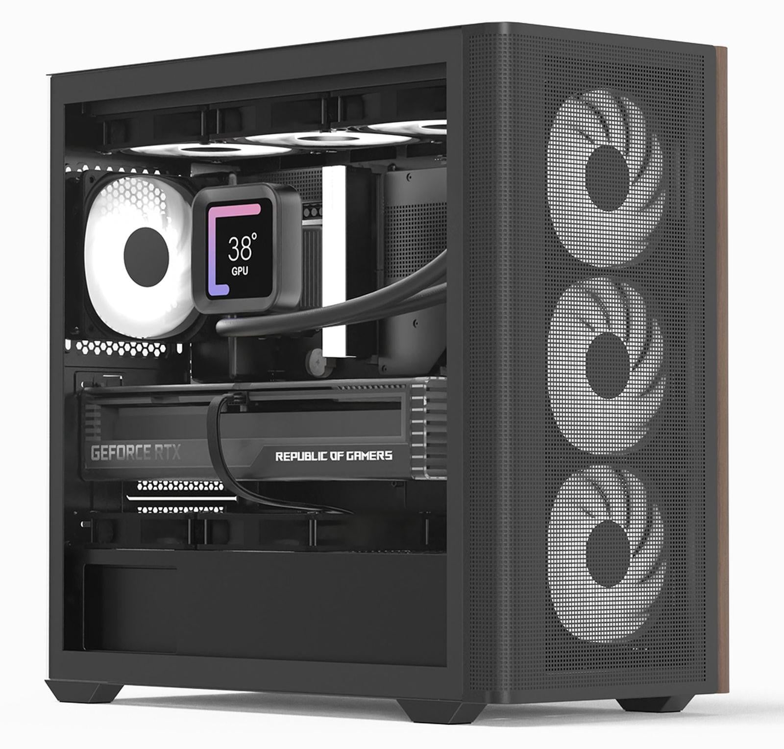 Aerocool AeroCool Geh Mini D301A-G-BK-V2 Micro-ATX Behuizing Zwart